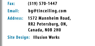 Contact Tin Ceilings